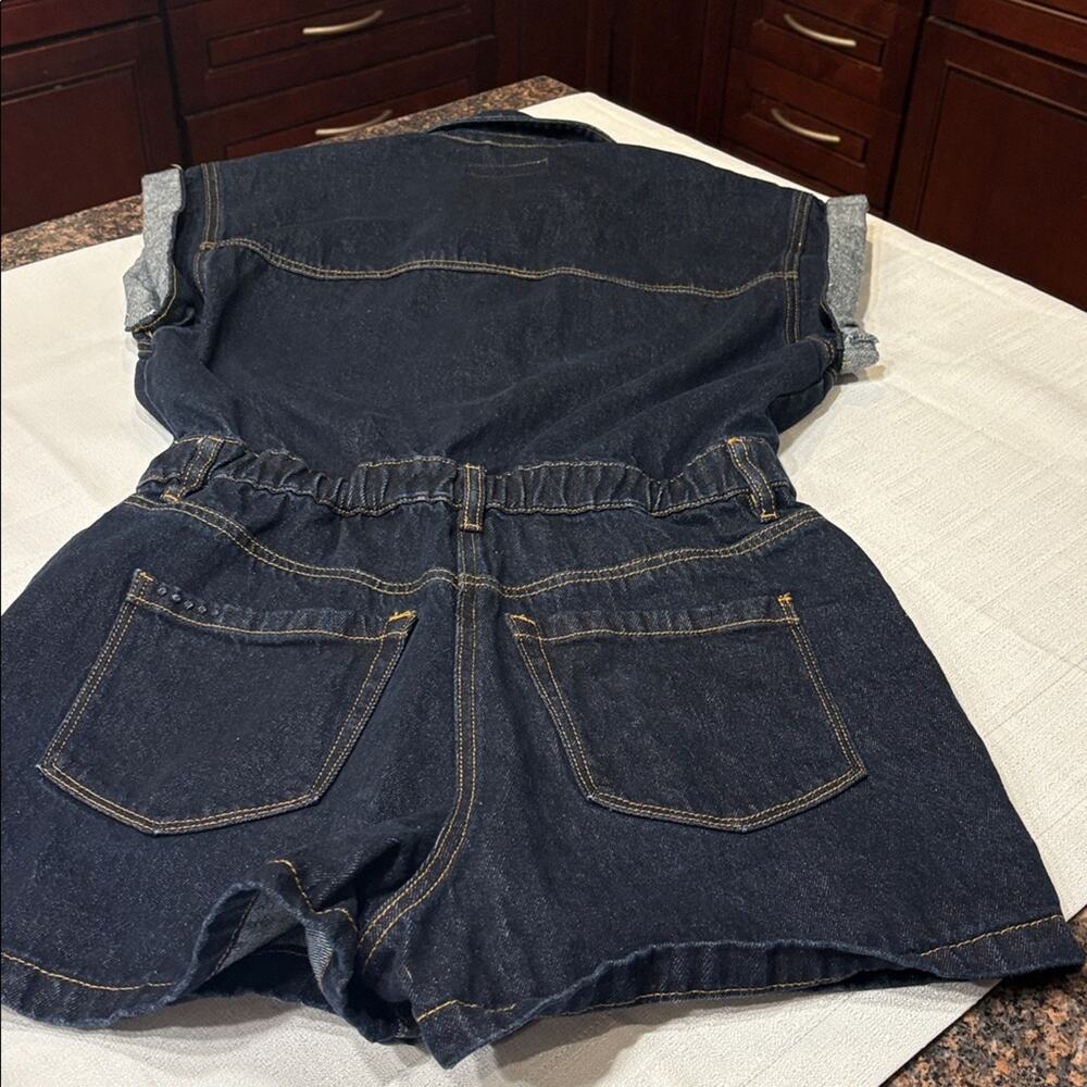 Blank NYC Dark Blue Denim Romper Size S - Picture 6 of 8